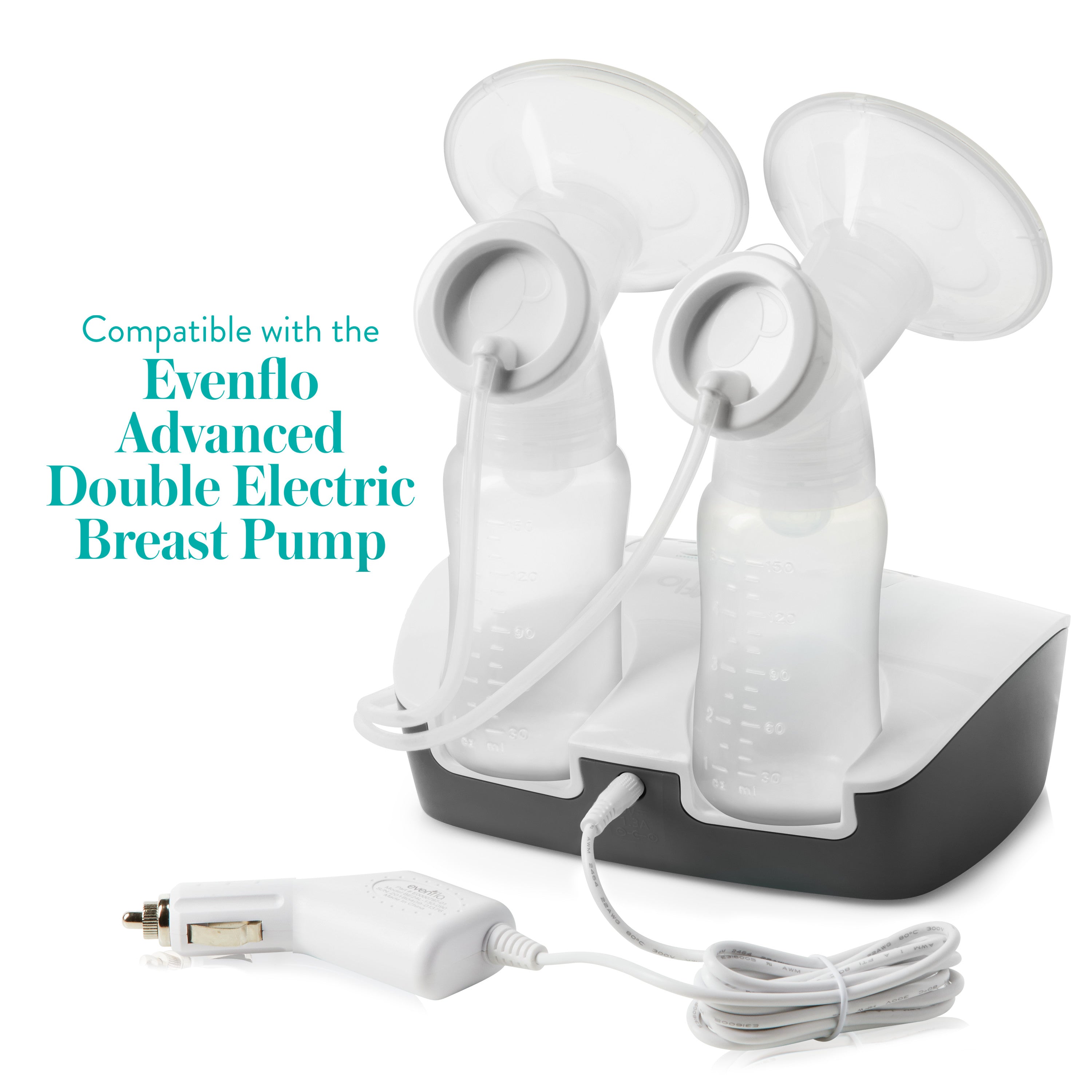 Advanced Double Electric Breast Pump Car Adapter – Evenflo Feeding